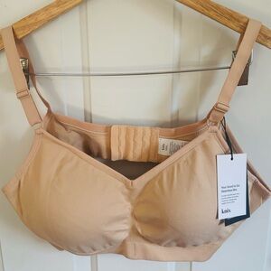 knix Nude Seamless Wireless Bra with Adjustable Straps